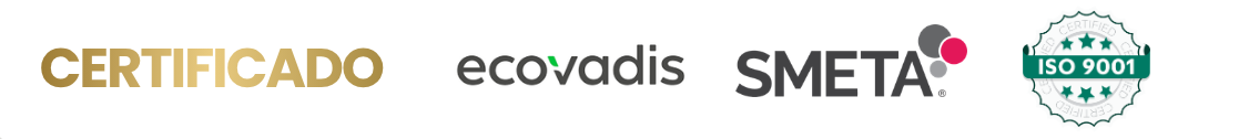 Certificaciones Ecovadis, SMETA e ISO 9001