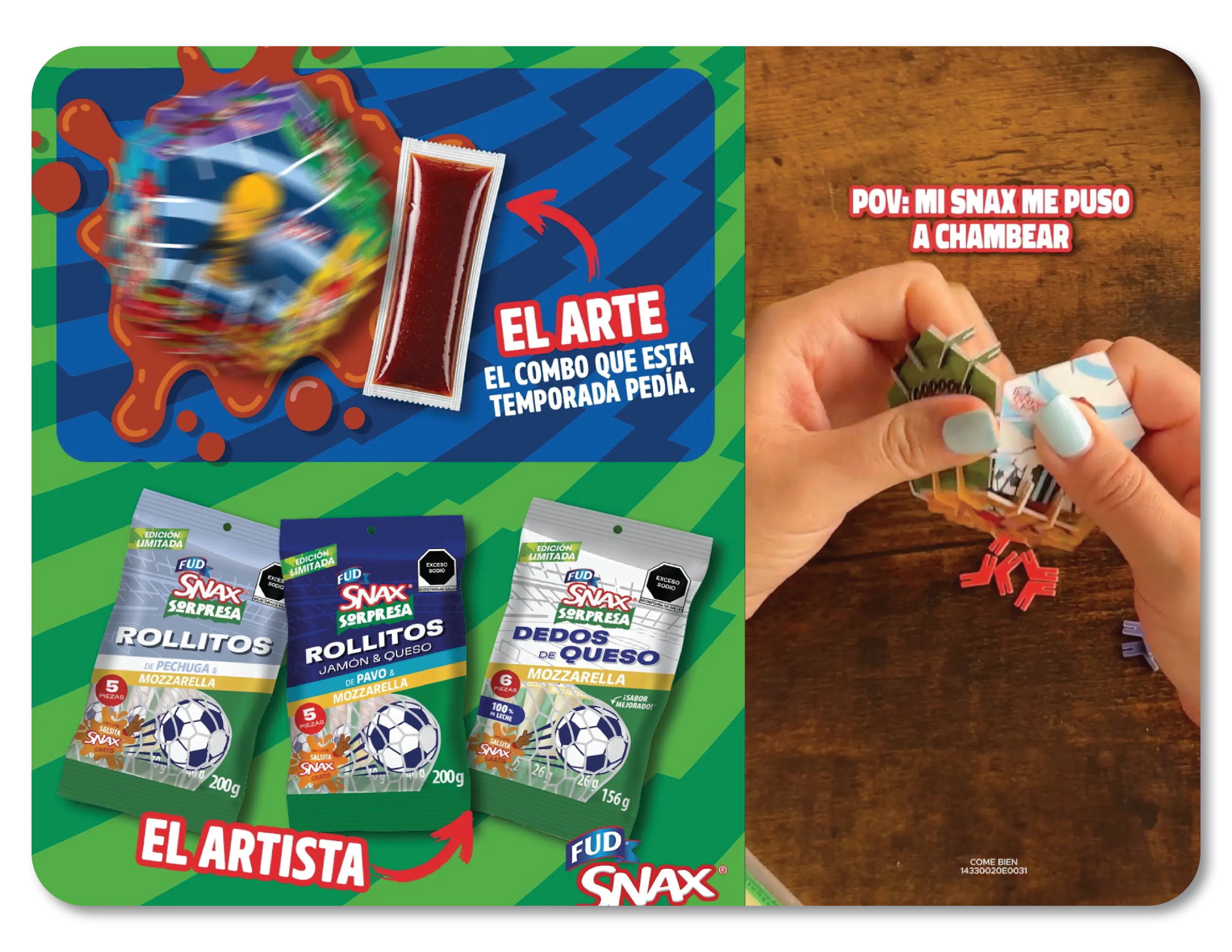 Promocional armable para FUD Snax